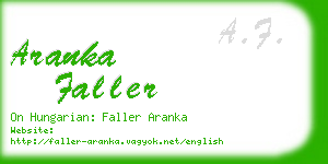 aranka faller business card